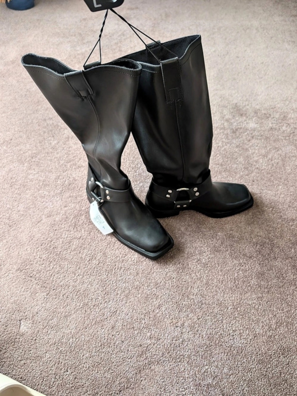 Black  Harness Boots NWT